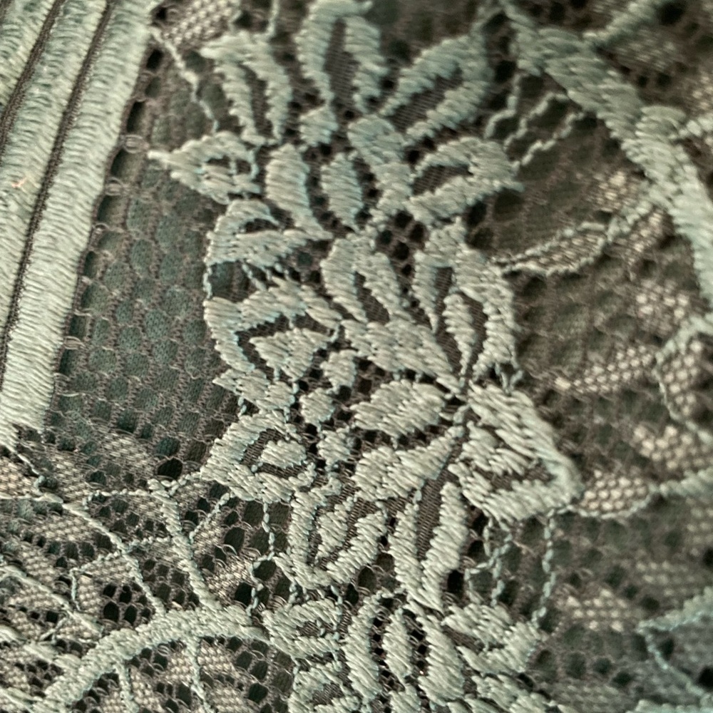 Long greens lace dress elegant